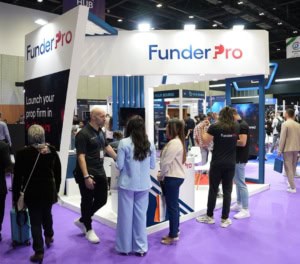 FunderPro at IFX EXPO Dubai 2024 FunderPro booth at IFX EXPO Dubai 2024