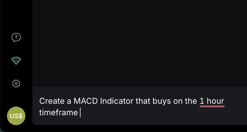 MACD Indicator prompt
