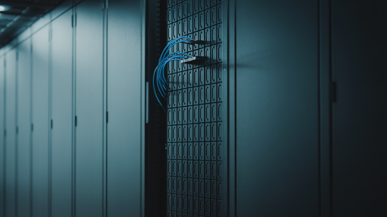 Photo: Modern data center infrastructure representing trading system hosting options