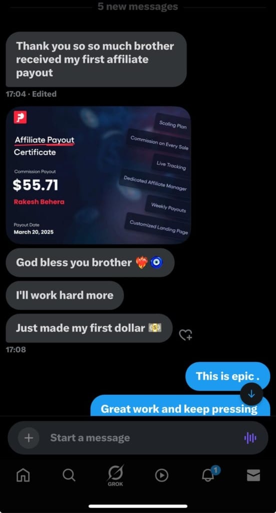 affiliate marketing proof of concept